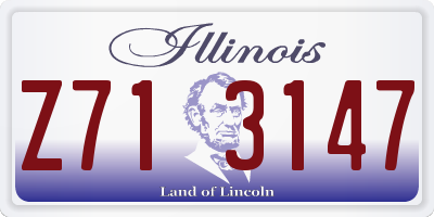 IL license plate Z713147