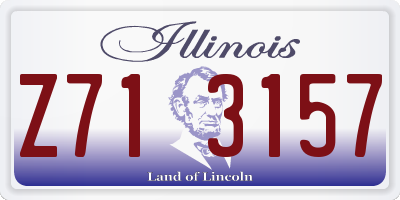 IL license plate Z713157