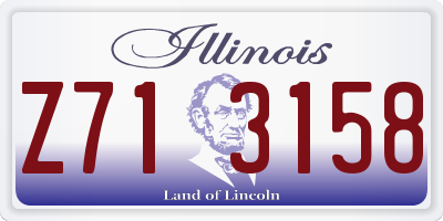 IL license plate Z713158