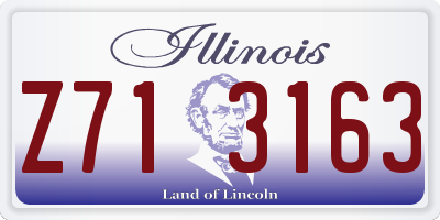 IL license plate Z713163
