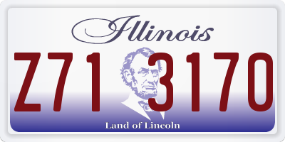 IL license plate Z713170