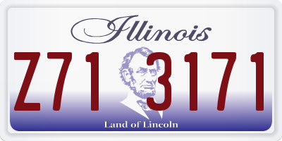IL license plate Z713171