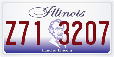 IL license plate Z713207