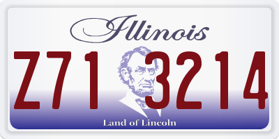 IL license plate Z713214