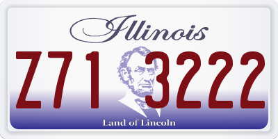 IL license plate Z713222