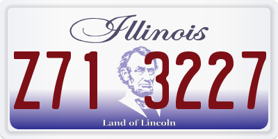 IL license plate Z713227