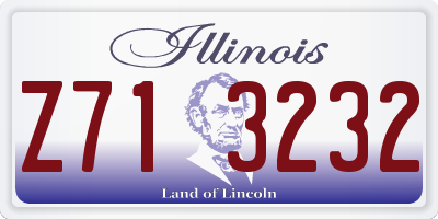 IL license plate Z713232