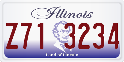 IL license plate Z713234