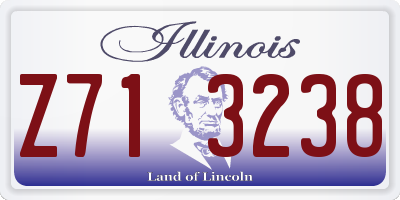 IL license plate Z713238