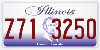 IL license plate Z713250