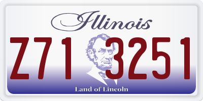 IL license plate Z713251