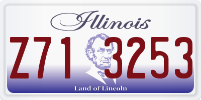 IL license plate Z713253