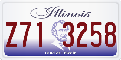 IL license plate Z713258