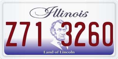 IL license plate Z713260