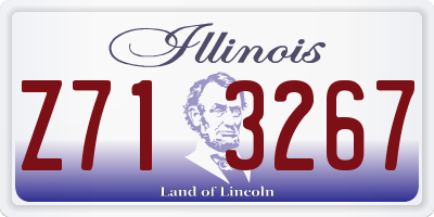 IL license plate Z713267