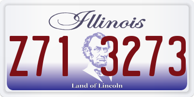 IL license plate Z713273