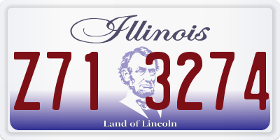 IL license plate Z713274