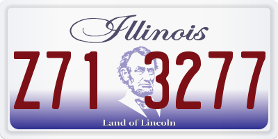 IL license plate Z713277