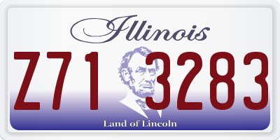 IL license plate Z713283