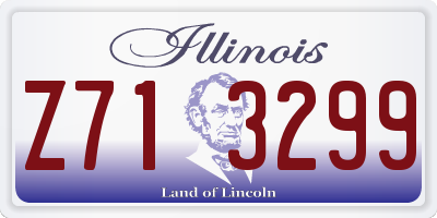 IL license plate Z713299