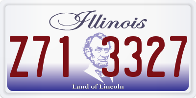 IL license plate Z713327