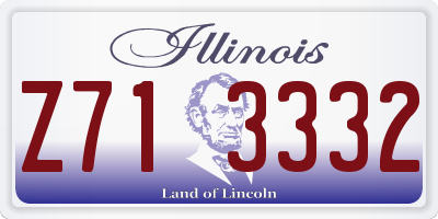 IL license plate Z713332