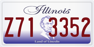 IL license plate Z713352
