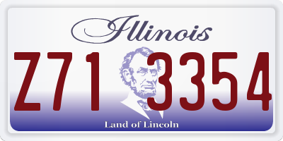 IL license plate Z713354
