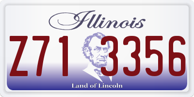 IL license plate Z713356