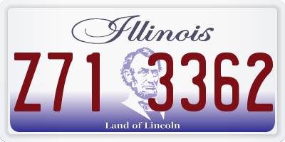 IL license plate Z713362