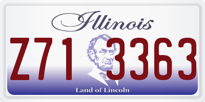IL license plate Z713363