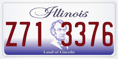 IL license plate Z713376