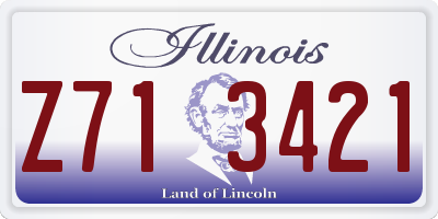 IL license plate Z713421