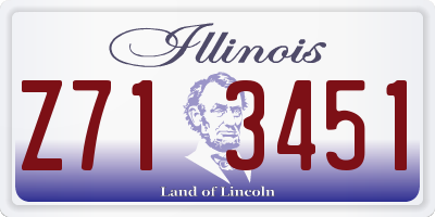 IL license plate Z713451