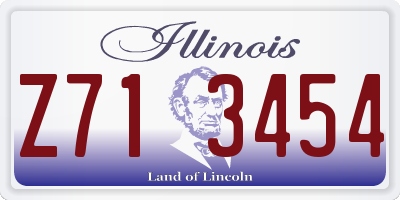 IL license plate Z713454