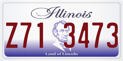 IL license plate Z713473