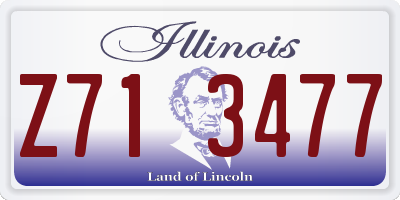 IL license plate Z713477