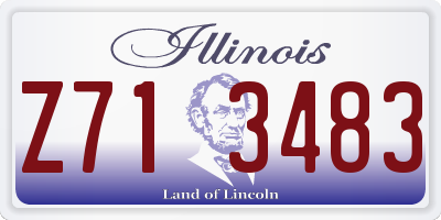 IL license plate Z713483