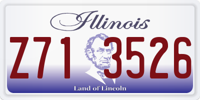 IL license plate Z713526