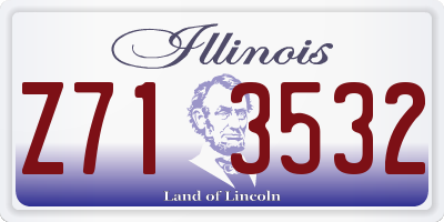 IL license plate Z713532