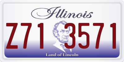 IL license plate Z713571