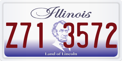 IL license plate Z713572