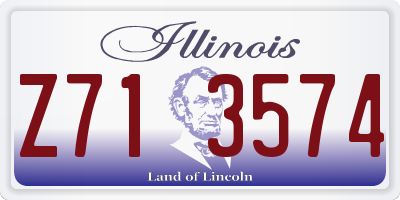 IL license plate Z713574