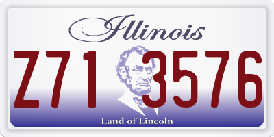 IL license plate Z713576
