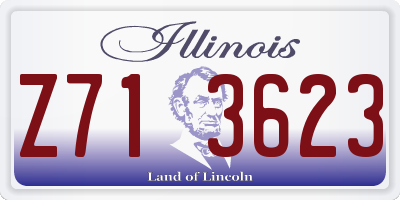 IL license plate Z713623