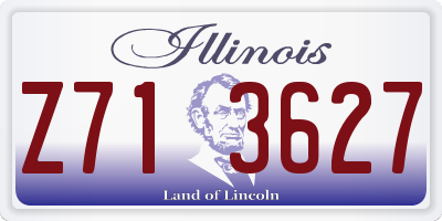 IL license plate Z713627