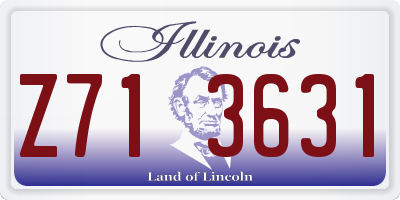 IL license plate Z713631