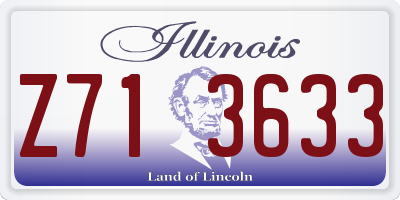 IL license plate Z713633