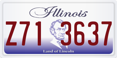 IL license plate Z713637