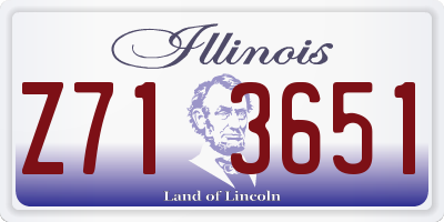 IL license plate Z713651
